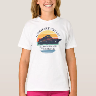 Retro Matching Family Cruise Trip Personalized T-Shirt