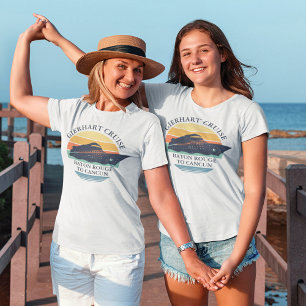 Retro Matching Family Cruise Trip Personalized T-Shirt