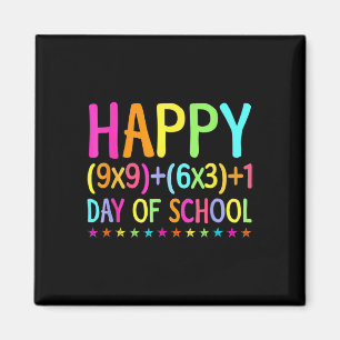 Retro Math Formula 100 Days Of School Teacher Boy Magnet