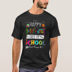 Retro Math Formula Happy 100 Days Of School 100th  T-Shirt