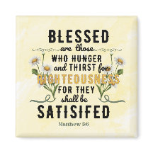 Retro Matthew 5:6 Watercolor