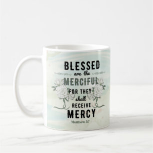Retro Matthew 5:7 Bible Verse Coffee Mug