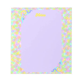 retro maximalist colorful notepad