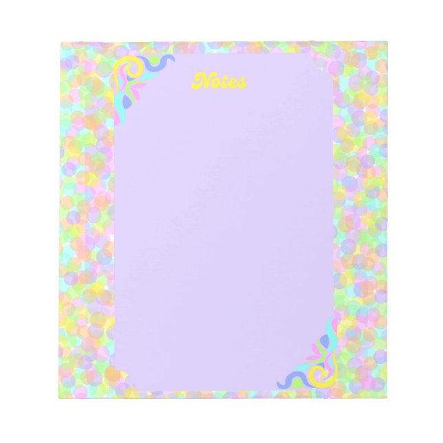 retro maximalist colorful notepad (Front)
