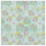 Retro Meadow Classic Flowers Fabric