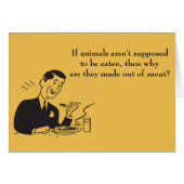 Retro Meat Carnivore Animals Eating (Front Horizontal)