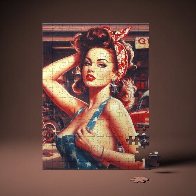 Retro Mechanic Girl Jigsaw Puzzle (Creator Uploaded)