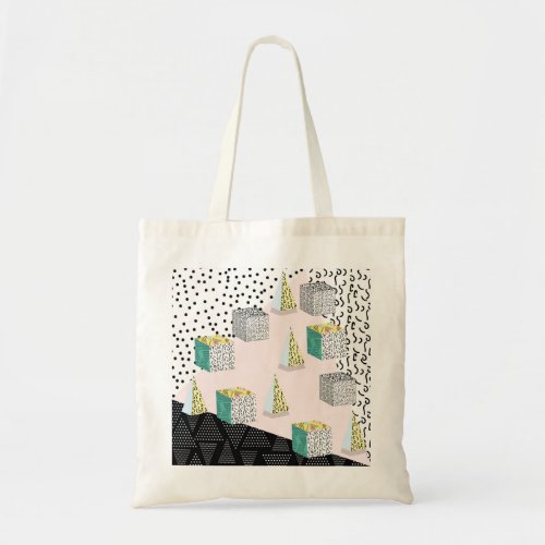 Retro Memphis 80s_90s Hipster Pattern Tote Bag