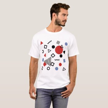 Retro Memphis Design Pattern T-shirt by RicardoArtes at Zazzle