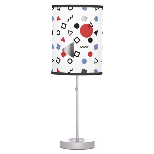 Retro Memphis Design Pattern Table Lamp