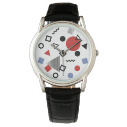 Retro Memphis Design Pattern Watch