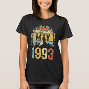 Retro Mens 30th Birthday 30 Years Awesome May 199 T-Shirt