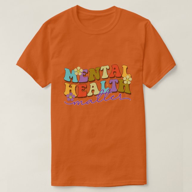 Retro Mental Health 16 T-Shirt (Design Front)