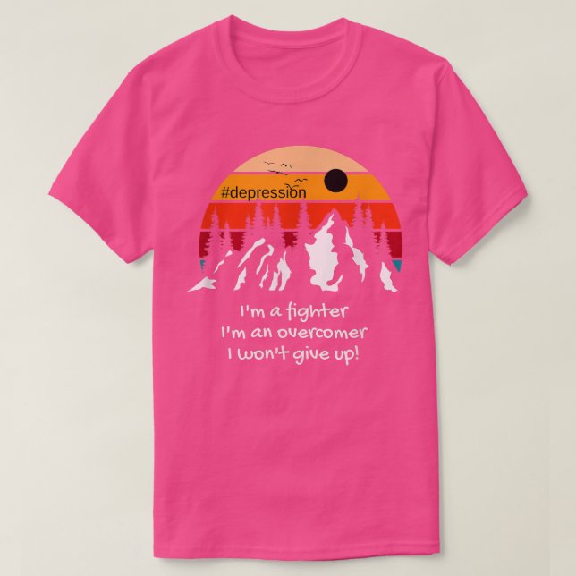 Retro Mental Health Awareness Depression Anxiety C T-Shirt (Design Front)