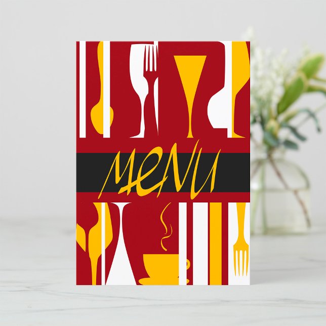 Retro Menu Invitation (Creator Uploaded)