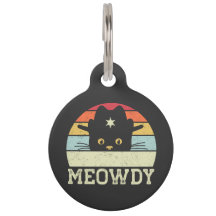Retro Meowdy Cat Meme Funny Cowboy Cat Hat Gift