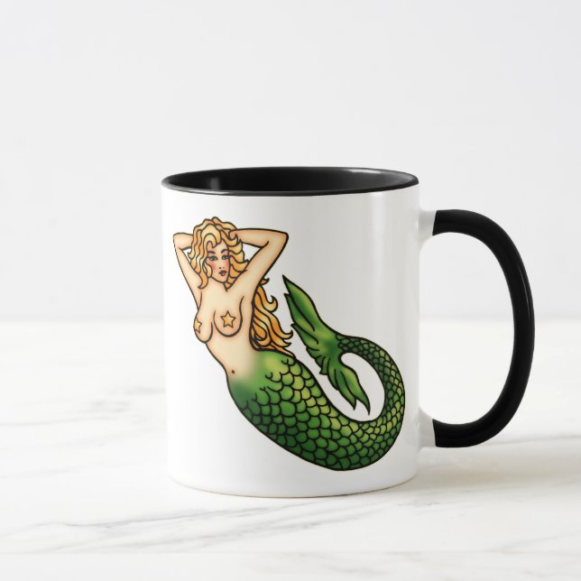 Retro Mermaid Mug (Right)