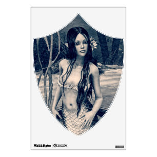 Retro Mermaid Wall Decal