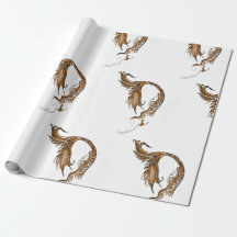 Retro Mermaid Wrapping Paper