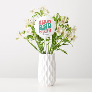 Retro “Merry and Bright” Christmas Holiday Balloon