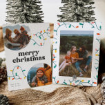 Retro Merry Christmas Card<br><div class="desc">Photo Christmas Card - Ready to be personalized by you!</div>