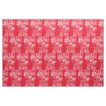 Retro Merry Christmas &amp; Happy New Year Fabric