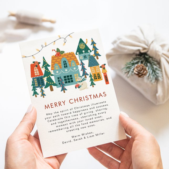 Retro Merry Christmas Holiday Card (Creator Uploaded)