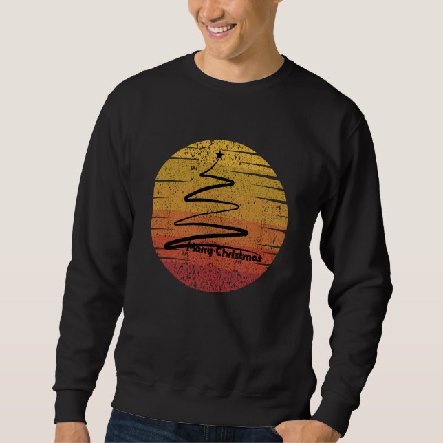 Retro Merry Christmas Sweatshirt (Front)
