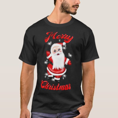 Retro Merry Christmas T_Shirt