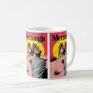 Retro Merzouga sahara camel ride morocco travel gi Coffee Mug
