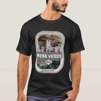 Retro Mesa Verde Us National Park Colorado Mesa Ve T-Shirt