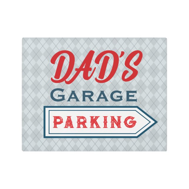 Retro Metal Garage Parking Sign  (Front)