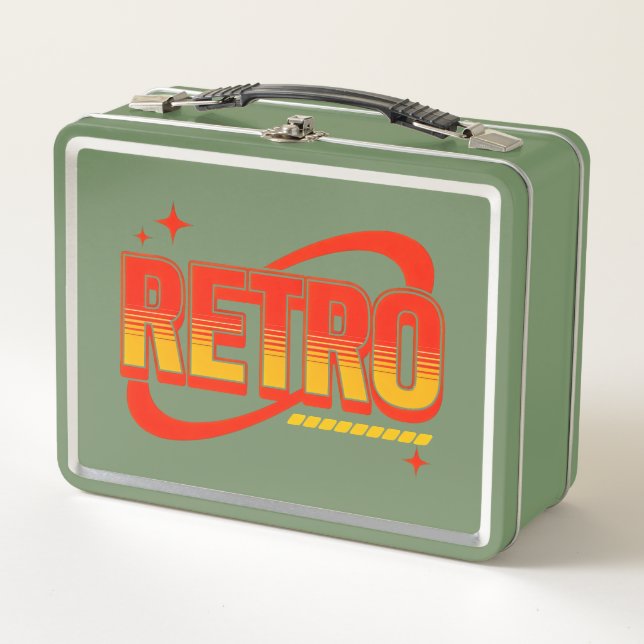 Retro. Metal Lunch Box (Front)