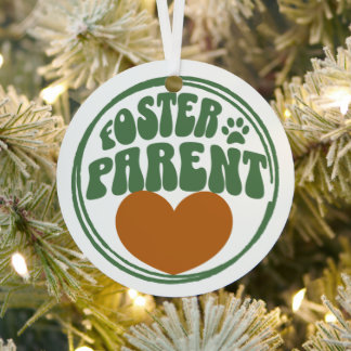 Retro Metal Ornament - Pet Foster Parent