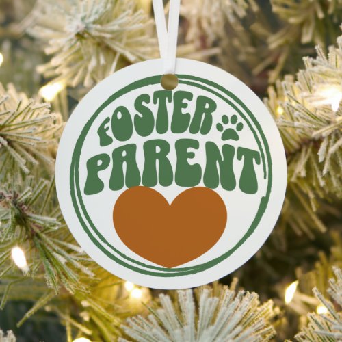 Retro Metal Ornament _ Pet Foster Parent