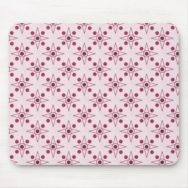 Retro-metric Mousepad, Fuchsia Mouse Pad (Front)