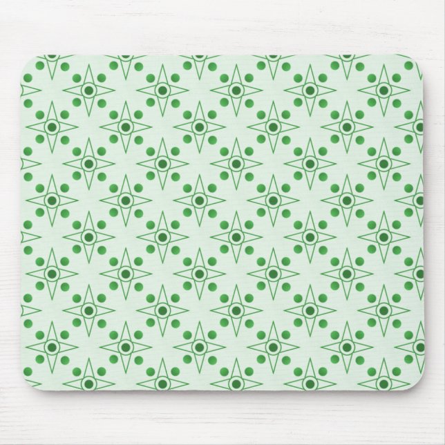 Retro-metric Mousepad, Kelly Green Mouse Pad (Front)