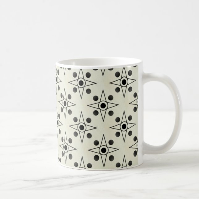 Retro-metric Mug, Black and Ivory Coffee Mug (Right)