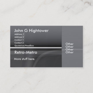 Retro Metro Collection Business Card