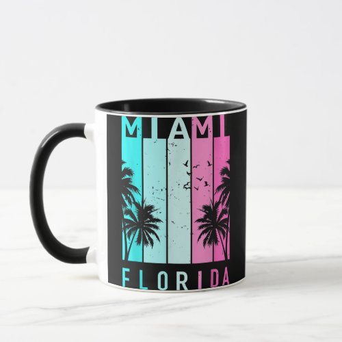 Retro Miami Florida Beach Souvenir  Mug