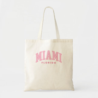 Retro Miami Florida Vintage Arch Preppy Throwback Tote Bag