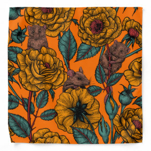 Retro mice party bandana