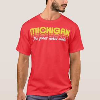 Retro Michigan the Great Lakes State  T-Shirt