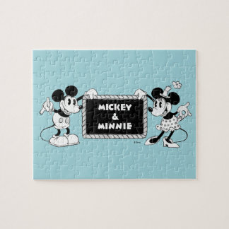 Retro Mickey & Minnie Jigsaw Puzzle