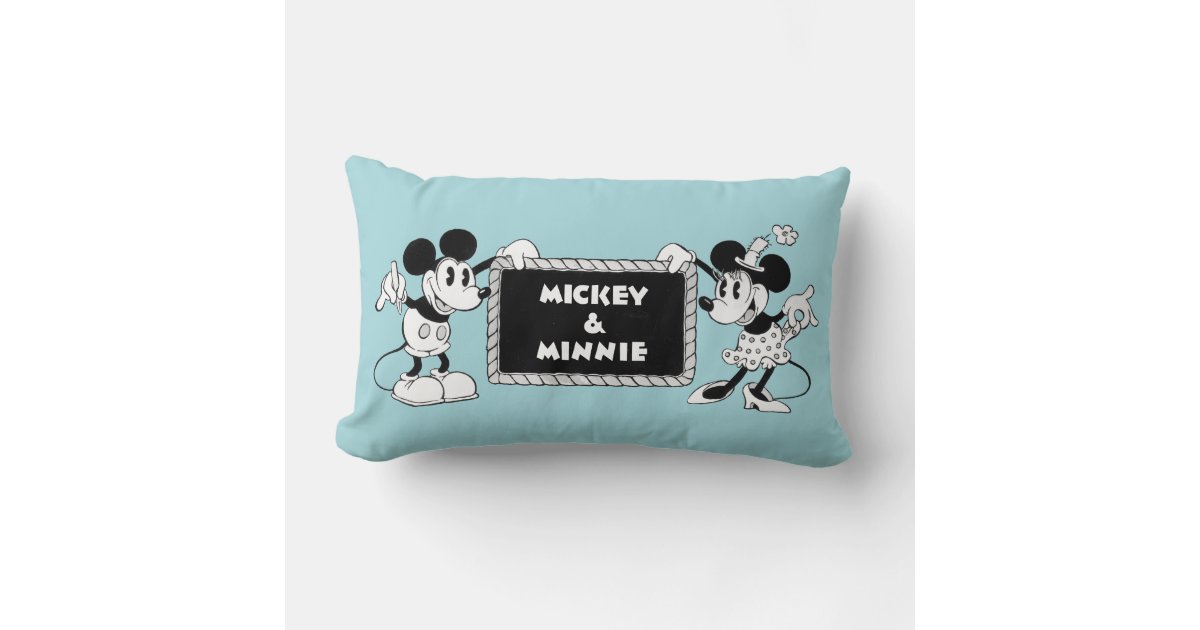 Classic Mickey, Distressed Throw Pillow, Zazzle