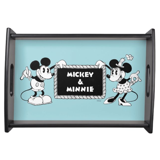 Retro Mickey & Minnie Serving Tray (Front)