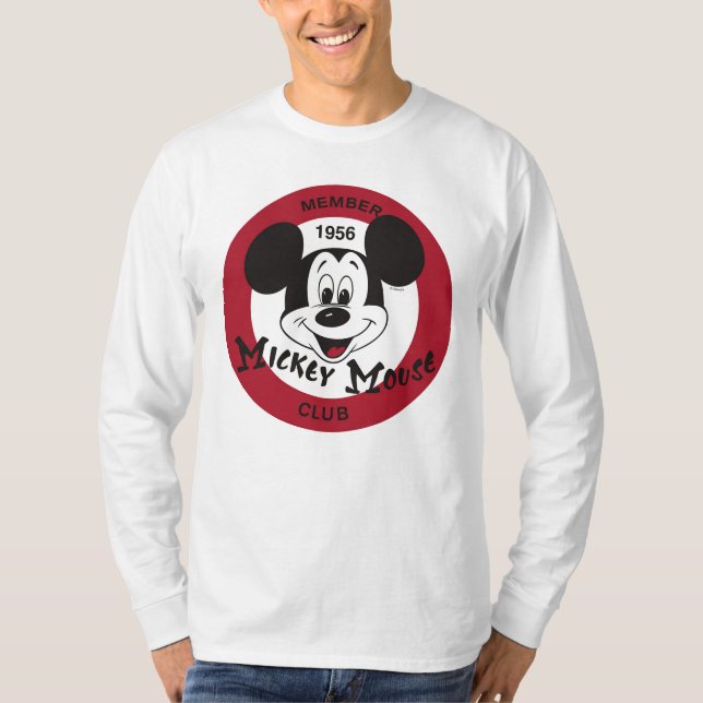 Retro Mickey Mouse Club Logo Design T-Shirt (Front)