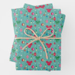 Retro Mickey Mouse Holiday Ornament  Wrapping Paper Sheets