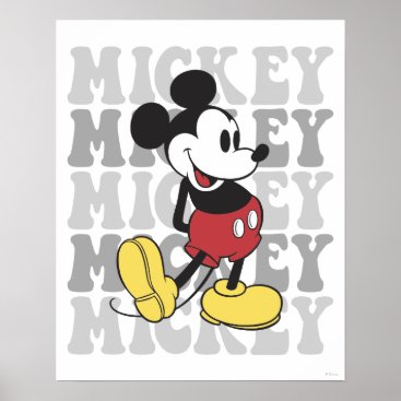 Retro Mickey Mouse Poster