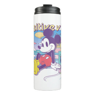 Retro Mickey Positive Vibes Only Thermal Tumbler